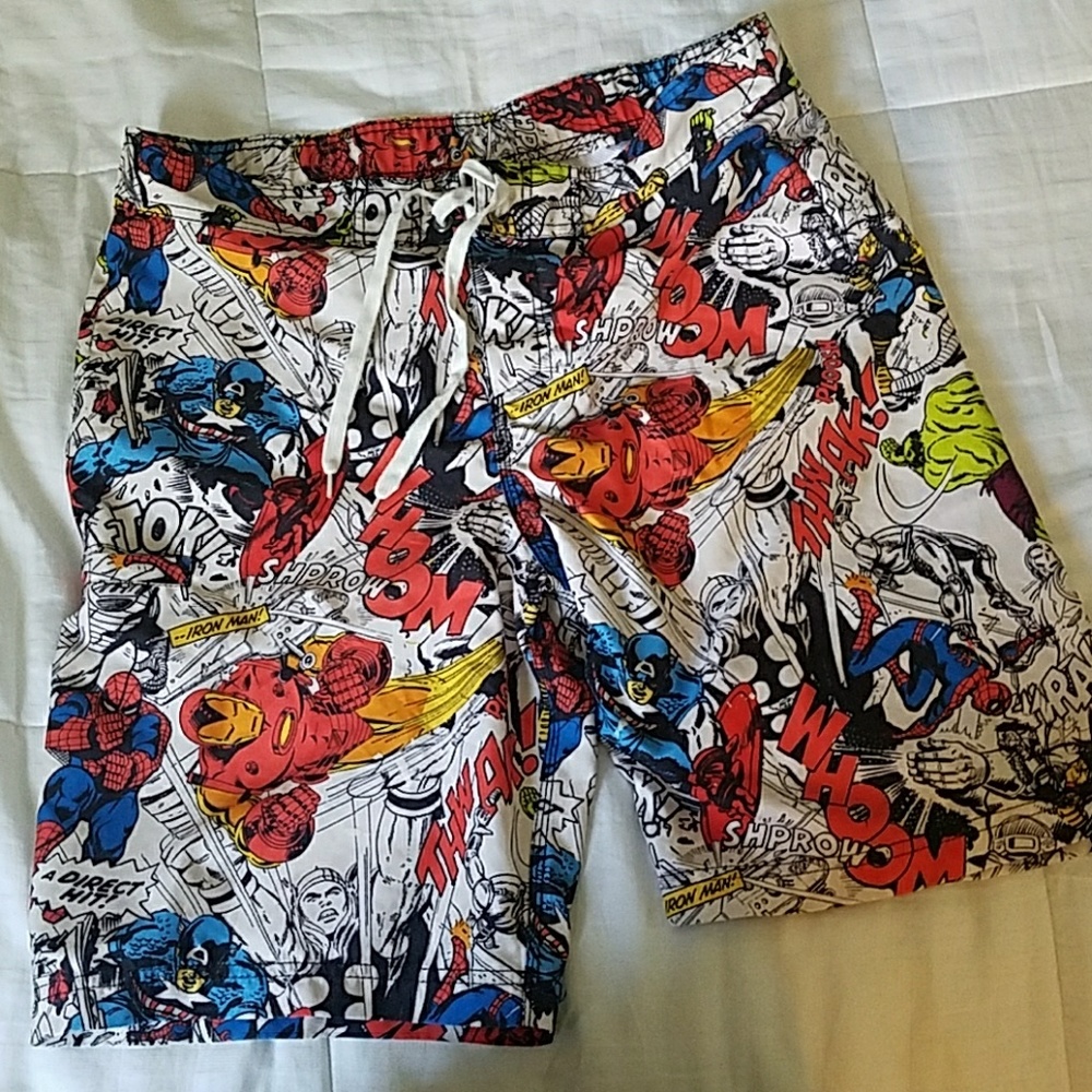 Marvel Comic Swim Shorts